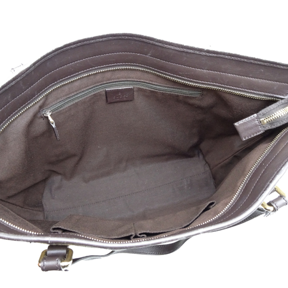 Gucci 2-Way Tote Bag (Strap Missing) Women's Shoulder 388929 GG Supreme Beige - Picture 6 of 9